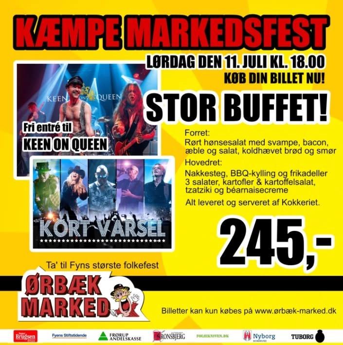 Markedsfest Ørbæk Marked / Keen on Queen og Kort Varsel