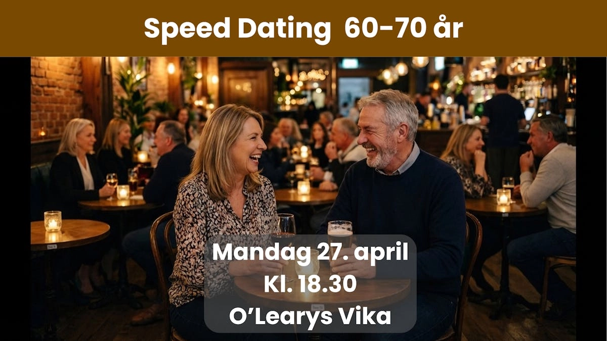 Speed Dating 60-70 år i Oslo