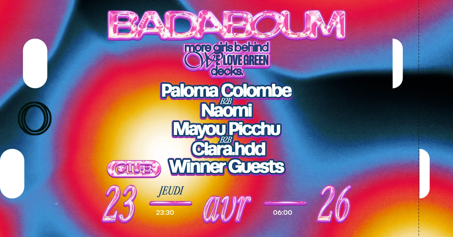 Club — More Girls Behind We Love Green Decks: Naomi, Paloma Colombe