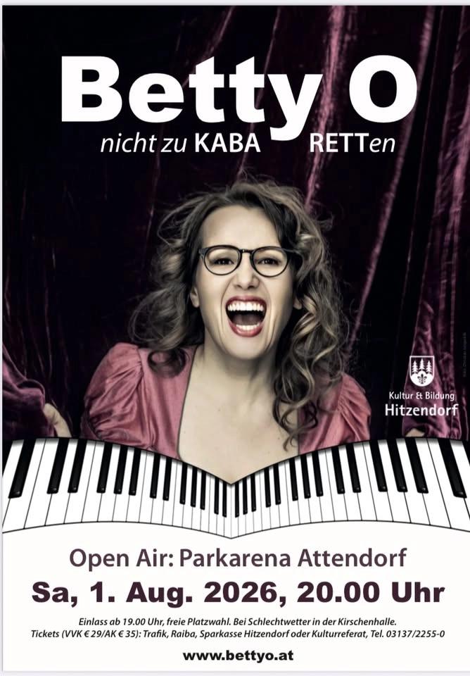 Open Air mit Betty O - „Nicht zu Kabaretten“