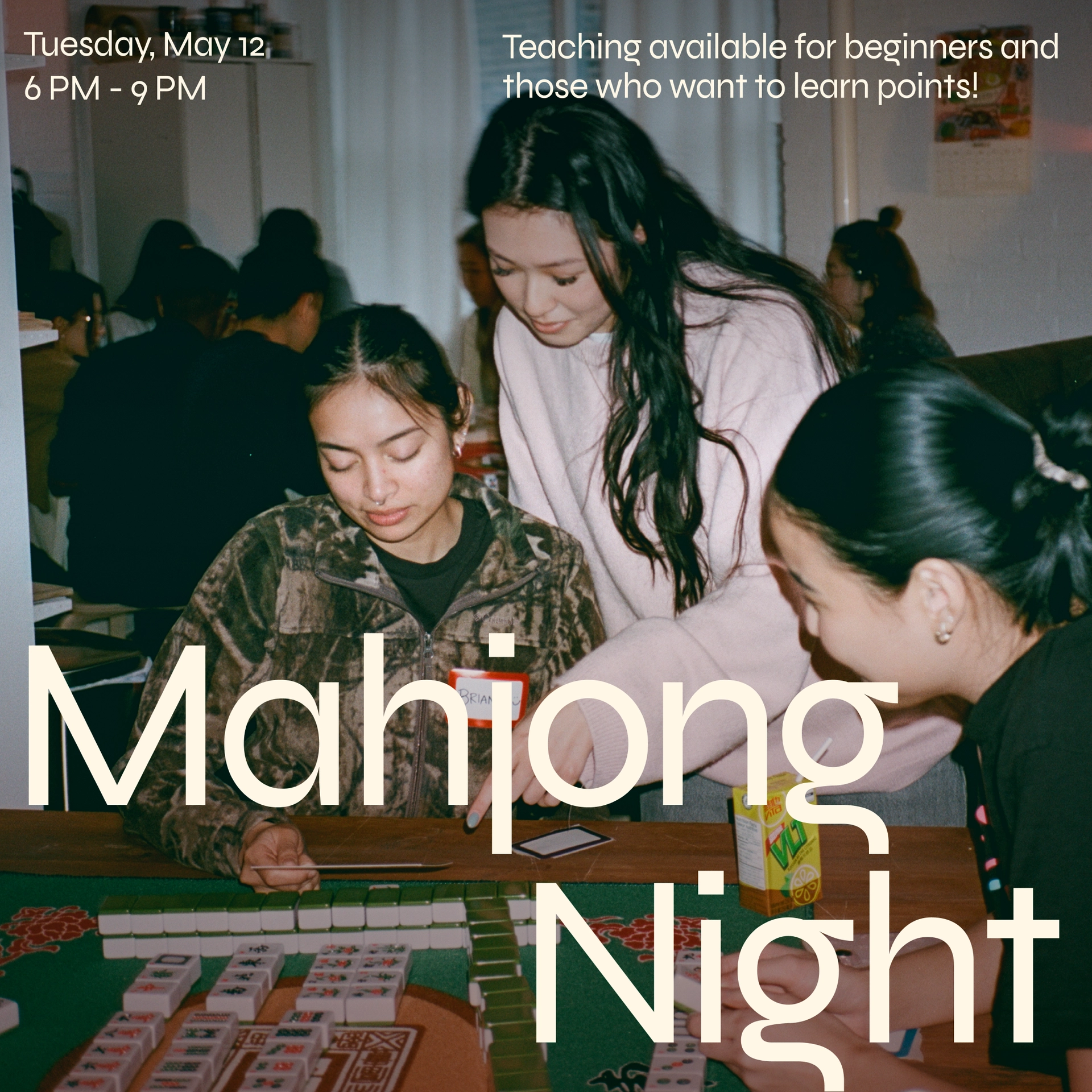 Mahjong Night (Beginner friendly!)