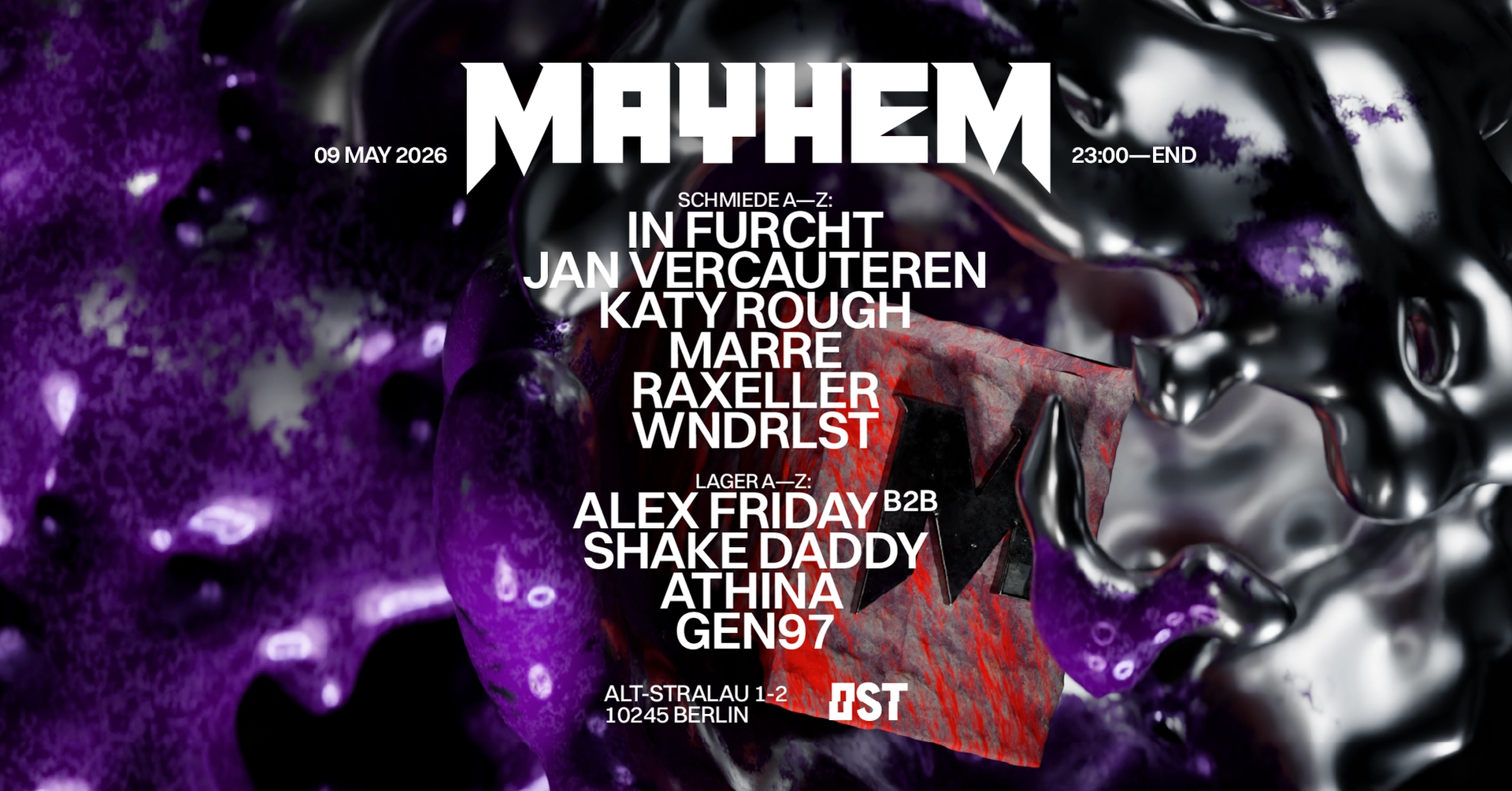 MAYHEM x OST w. WNDRLST, Raxeller, Jan Vercauteren, In Furcht