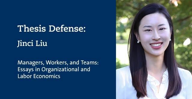 Thesis Defense: Jinci Liu