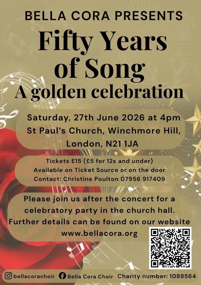 Fifty Years of Song - A golden celebration with Bella Cora