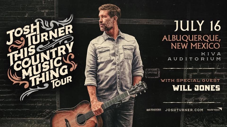 Josh Turner & Special Guest Will Jones: This Country Music Thing Tour Live in Albuquerque, NM
