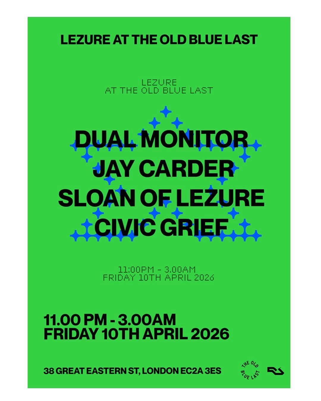 Lezure with Dual Monitor, Jay Carder, Civic Grief and Sloan of Lezure