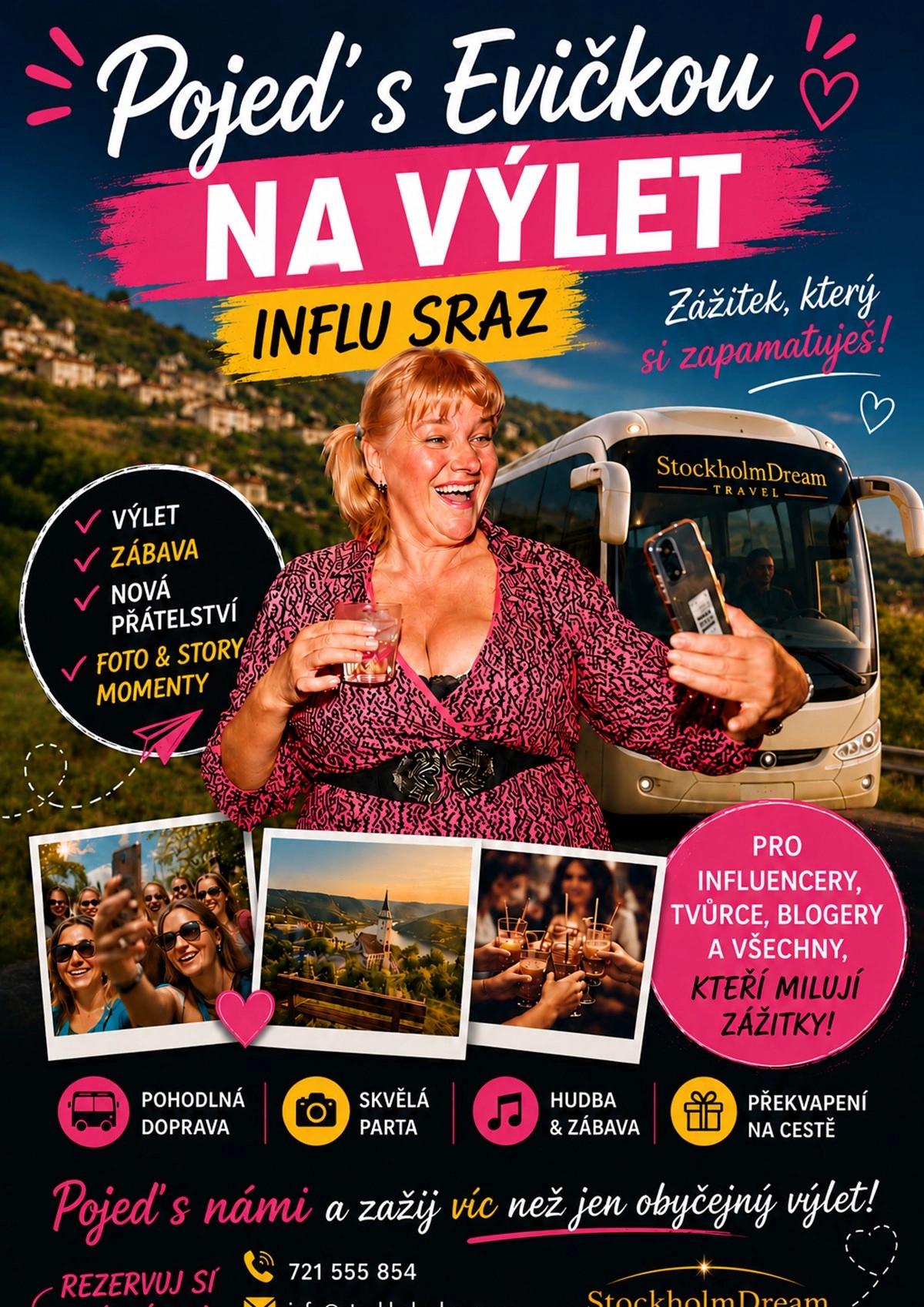 INFLU SRAZ - Pojeď s Evičkou na výlet