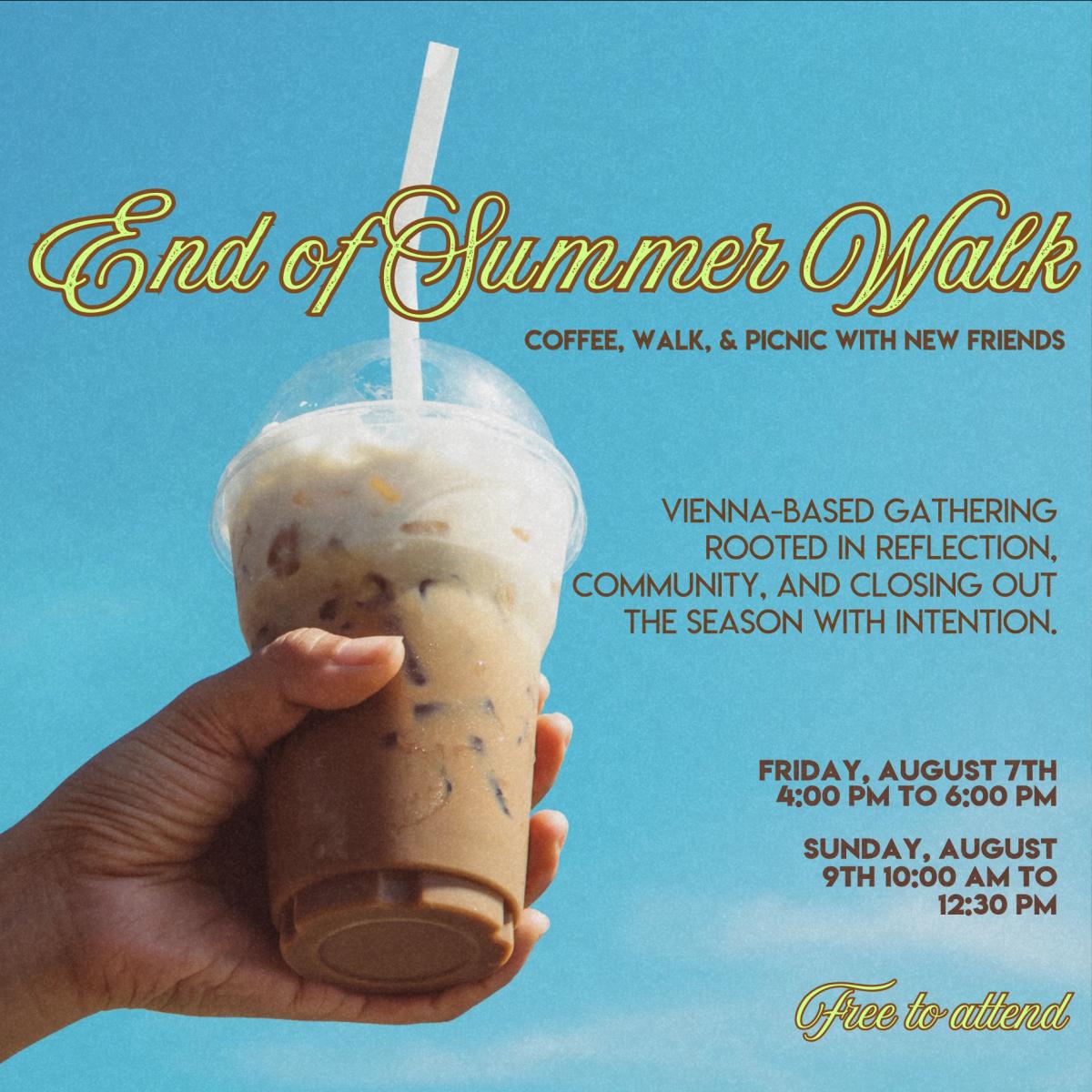 Vienna Women's End of Summer Coffee Walk & Picnic - Aug 9 π