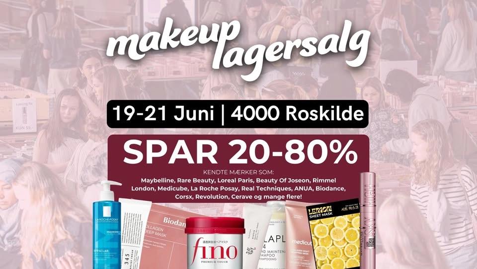 MAKEUP LAGERSALG I ROSKILDE - SPAR OP TIL 80%