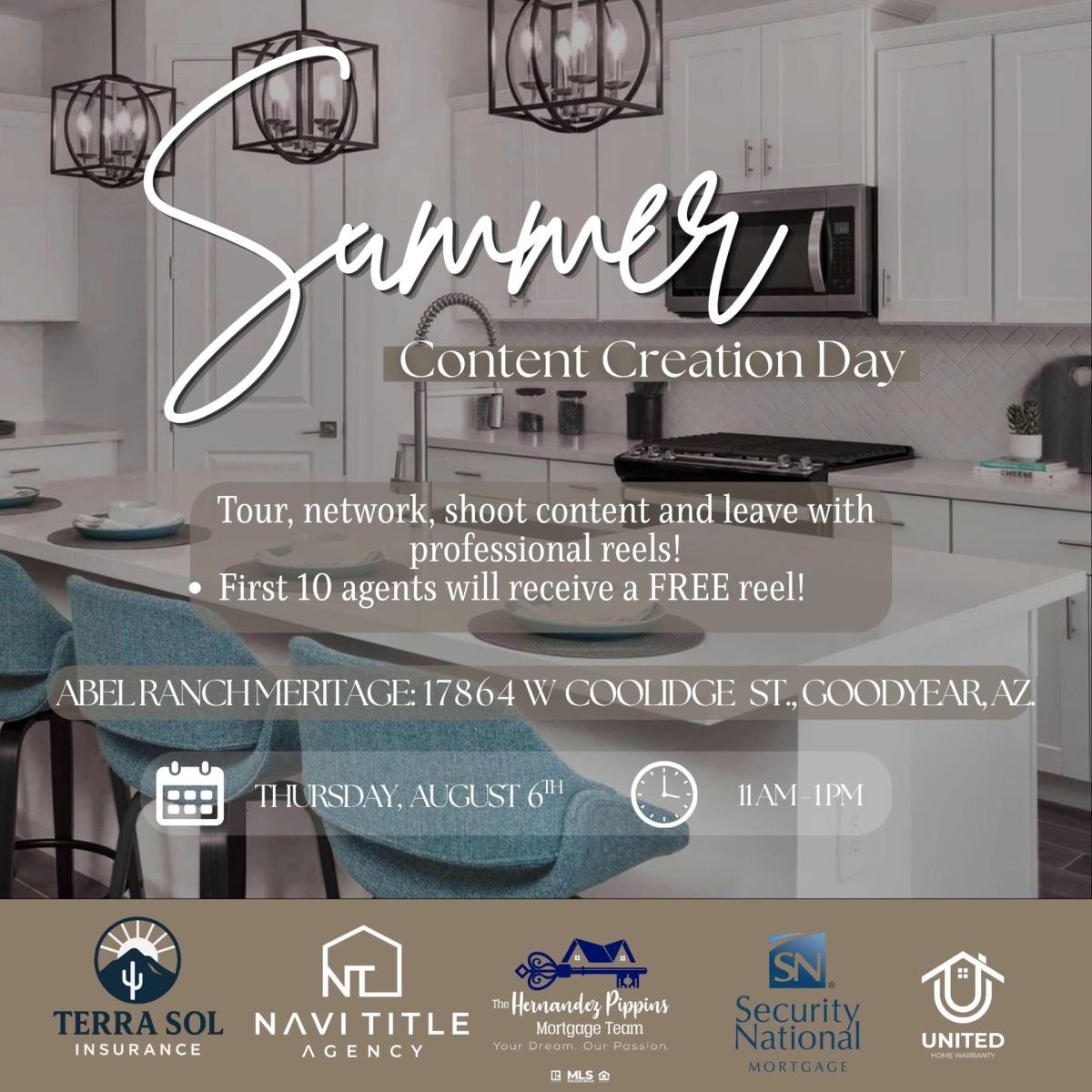 Summer Content Creation Day at Abel Ranch Meritage