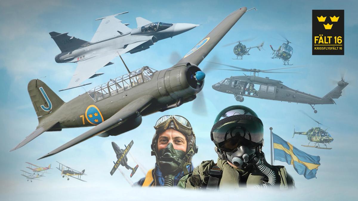 Flyguppvisning Krigsflygfält 16