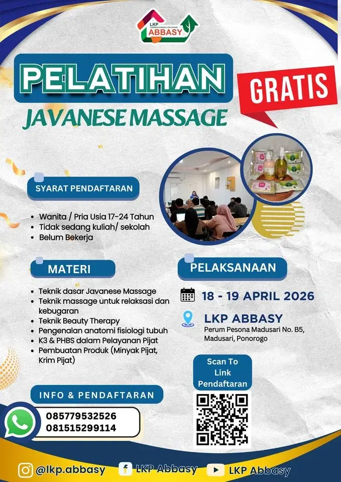 PELATIHAN JAVANESE MASSAGE