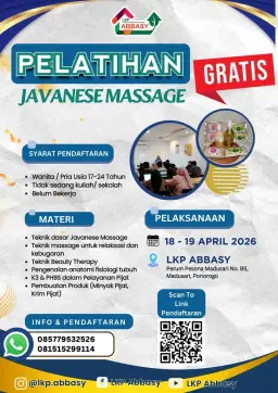 PELATIHAN JAVANESE MASSAGE