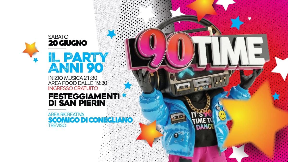 𝟗𝟎 𝐓𝐈𝐌𝐄 @ FESTEGGIAMENTI di SAN PIERIN - Conegliano (Tv) 𝐈𝐧𝐠𝐫𝐞𝐬𝐬𝐨 𝐆𝐫𝐚𝐭𝐮𝐢𝐭𝐨