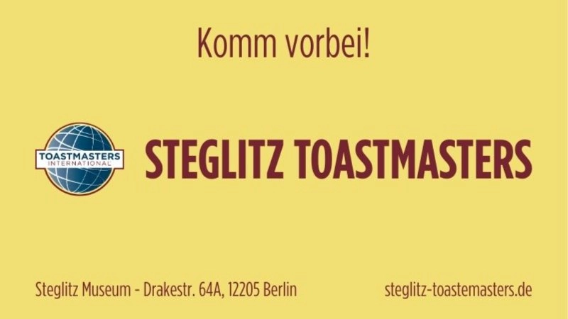 Clubabend der Steglitz Toastmasters - Rhetorikclub