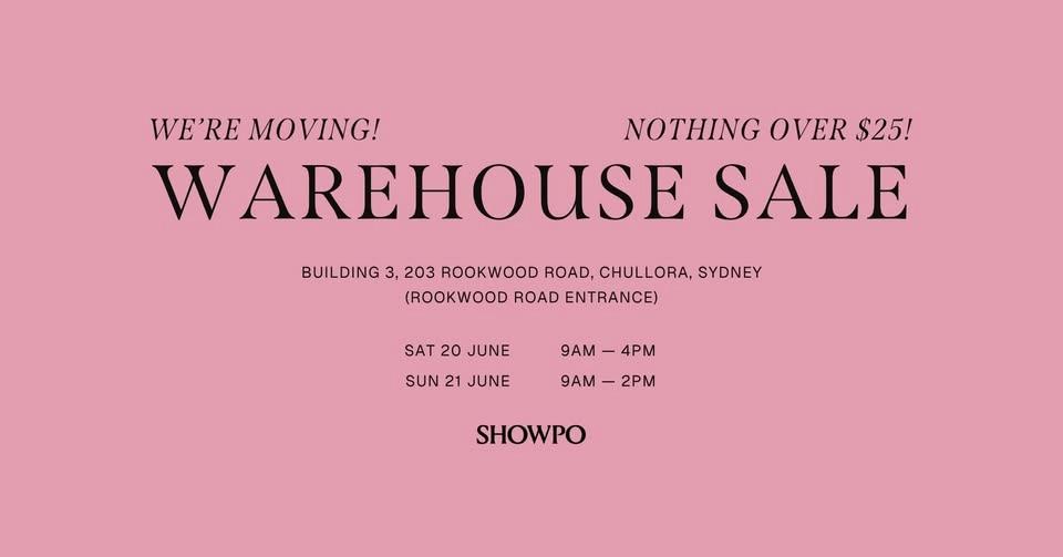 SHOWPO WAREHOUSE SALE