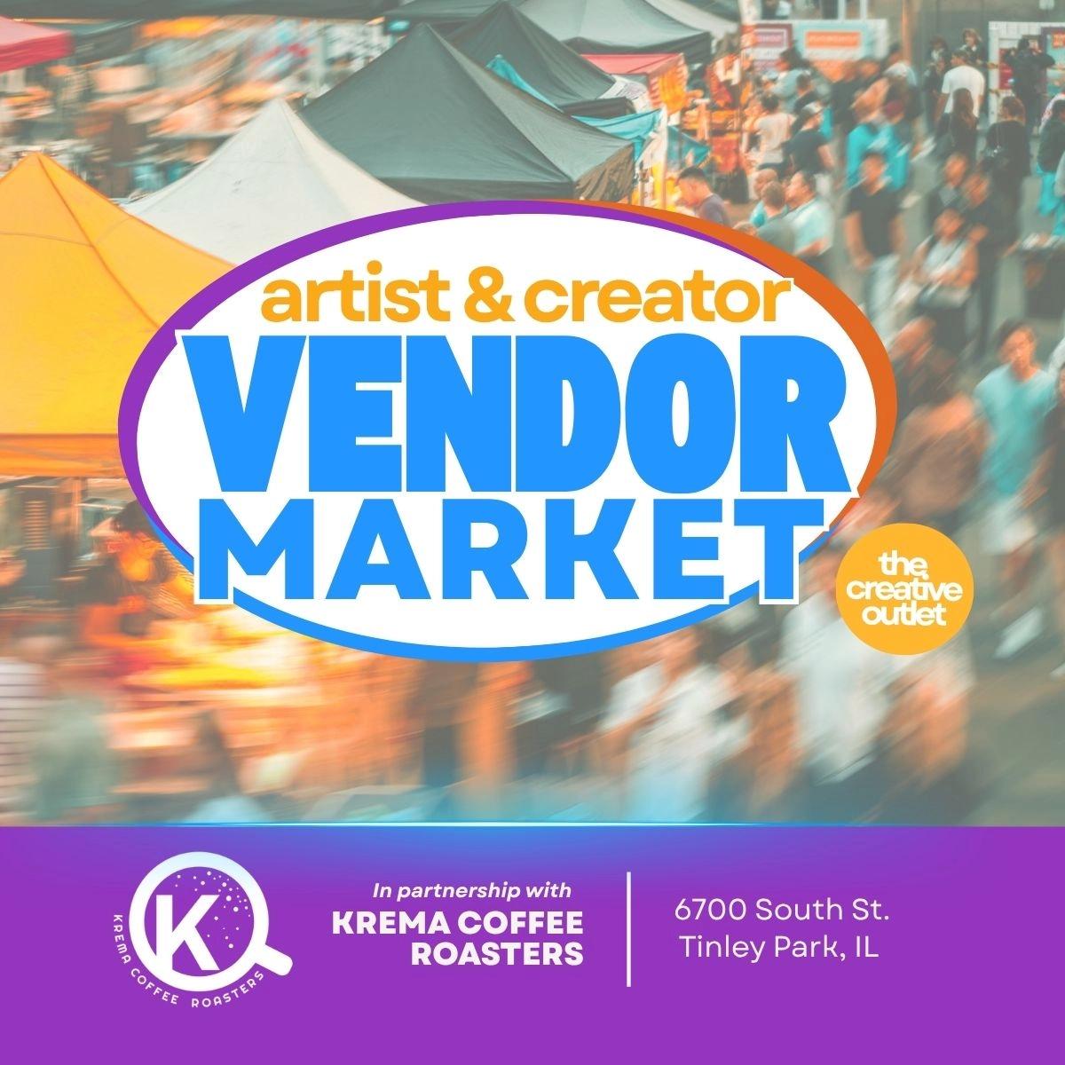 The Creative Outlet | Artist + Vendor Market Krema Coffee Roasters