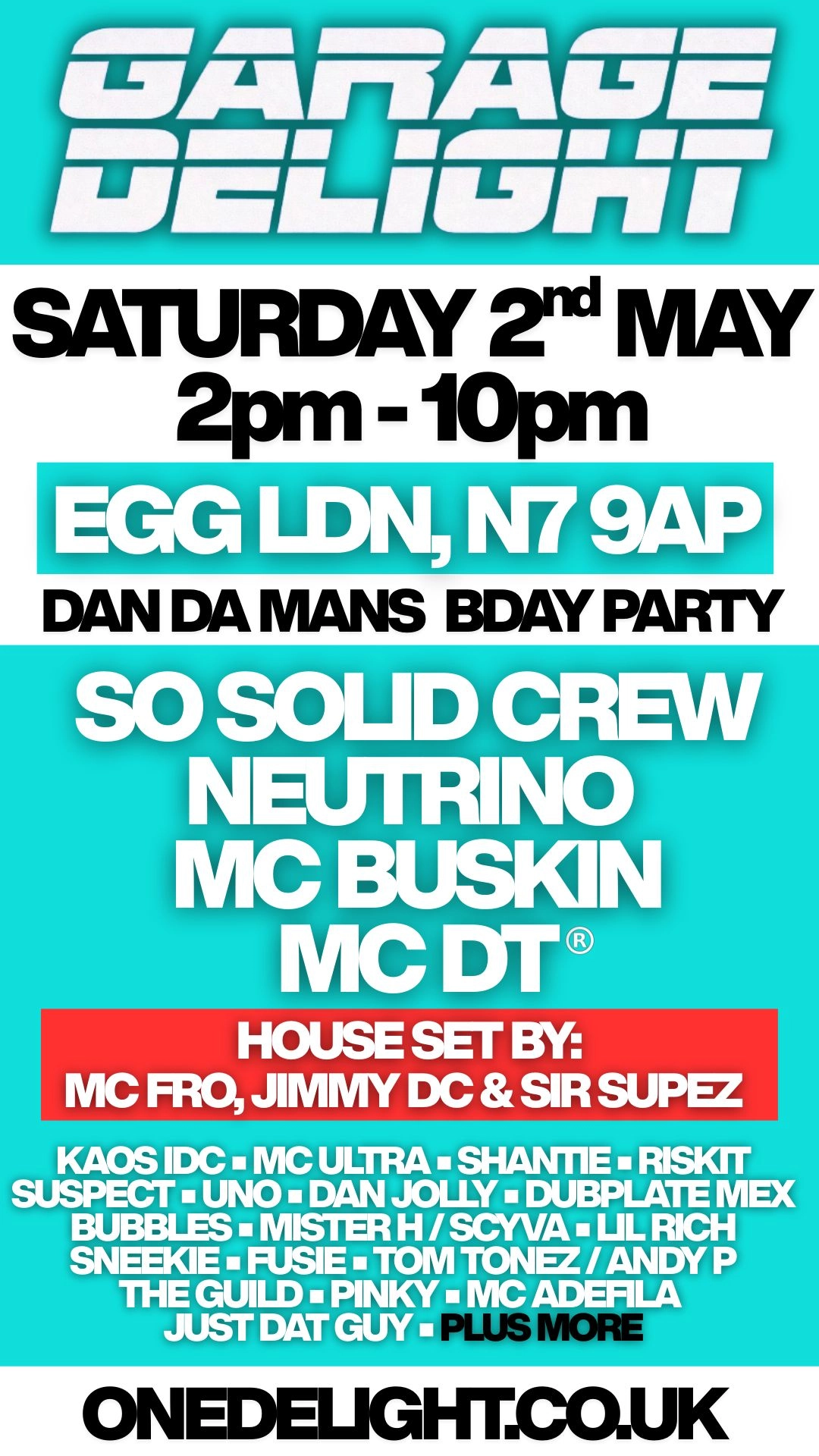 Garage Delight Summer outdoor terrace party'Dj Dan Da Mans