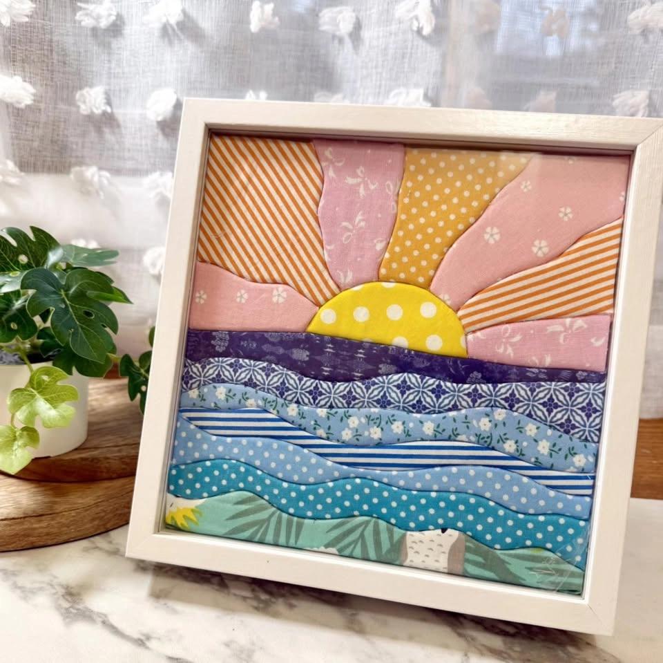 Kinusaiga (No-Sew Mosaic Quilt) Class @ Three Blue Brushes Studio