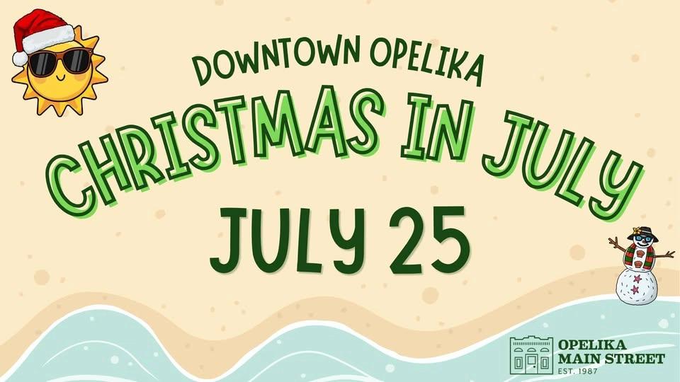 Downtown Opelika Christmas in July