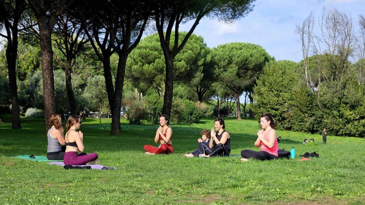 Sunday Morning Yoga at Villa Pamphili