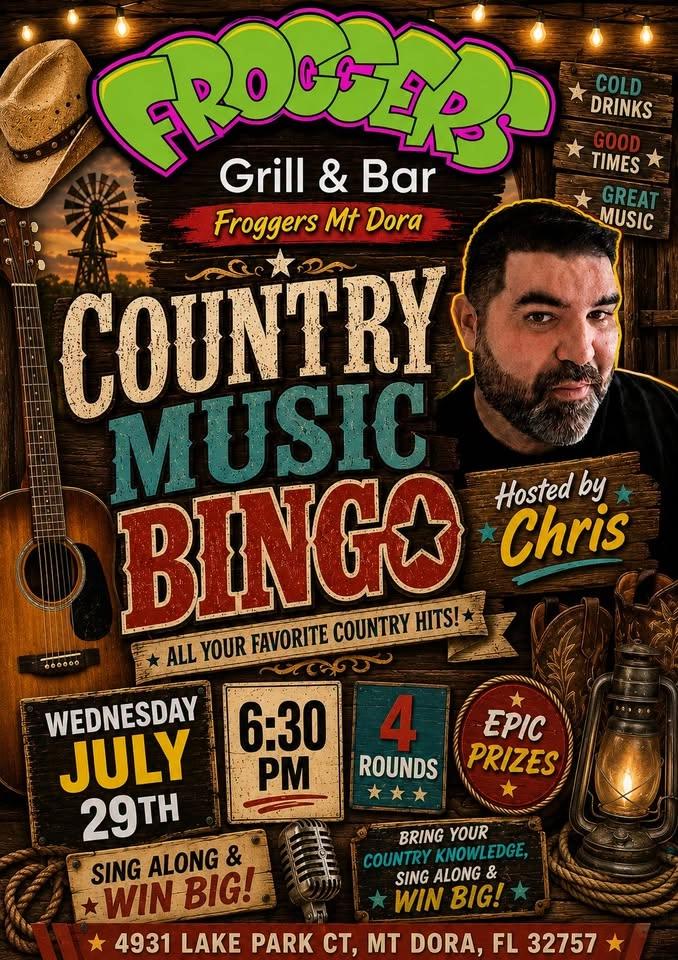 Country Music Bingo @ Froggers Mt Dora