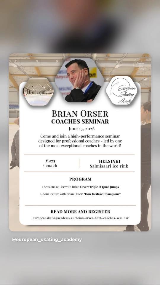 Brian Orser Coaches seminar