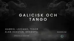 Galicisk och tango