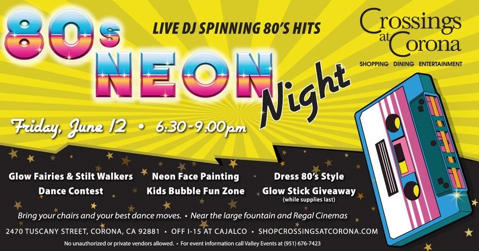 80's Neon Night at Crossings at Corona