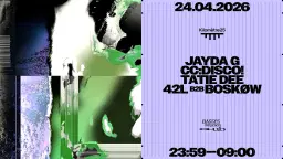 BASSES FREQUENCES: Jayda G, CC:DISCO, Tatie Dee