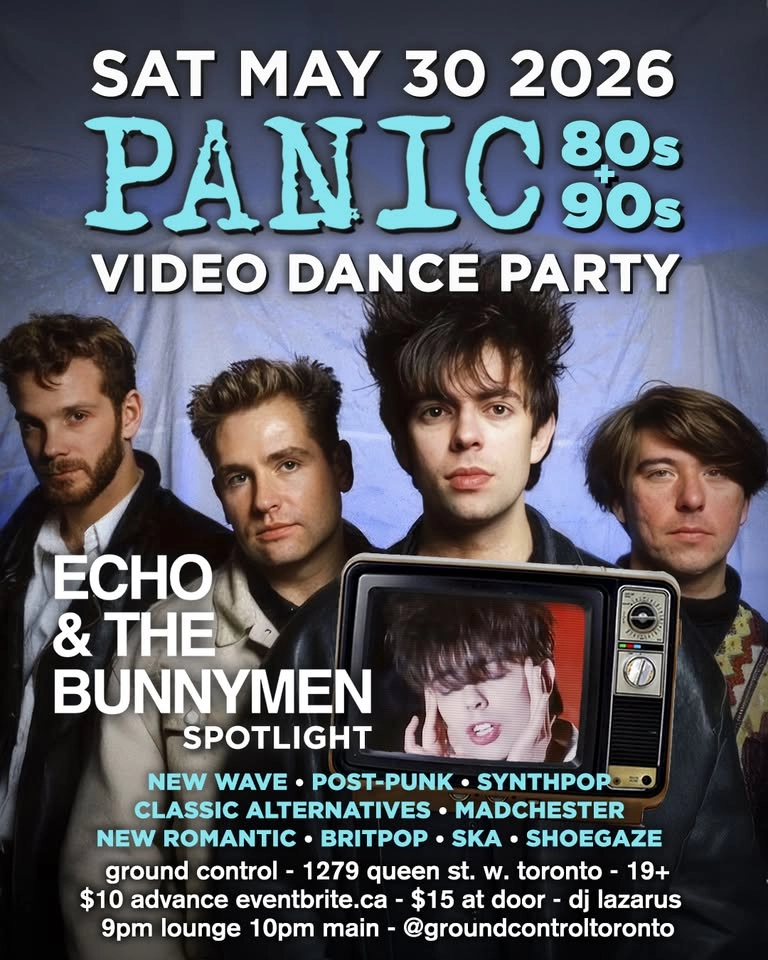 PANIC: 80s/90s Video Dance Party w/ Echo & The Bunnymen Spotlight