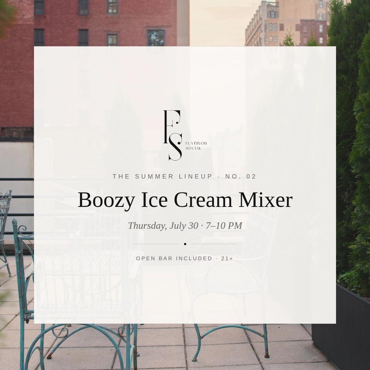 No. 02 — Boozy Ice Cream Mixer 🍦🍸