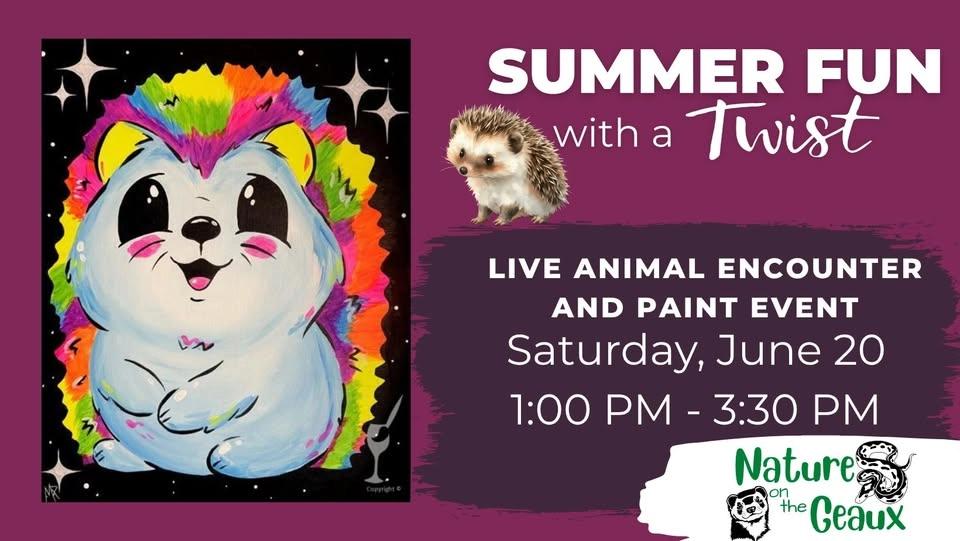 LIVE Hedgehog Encounter and Paint Event