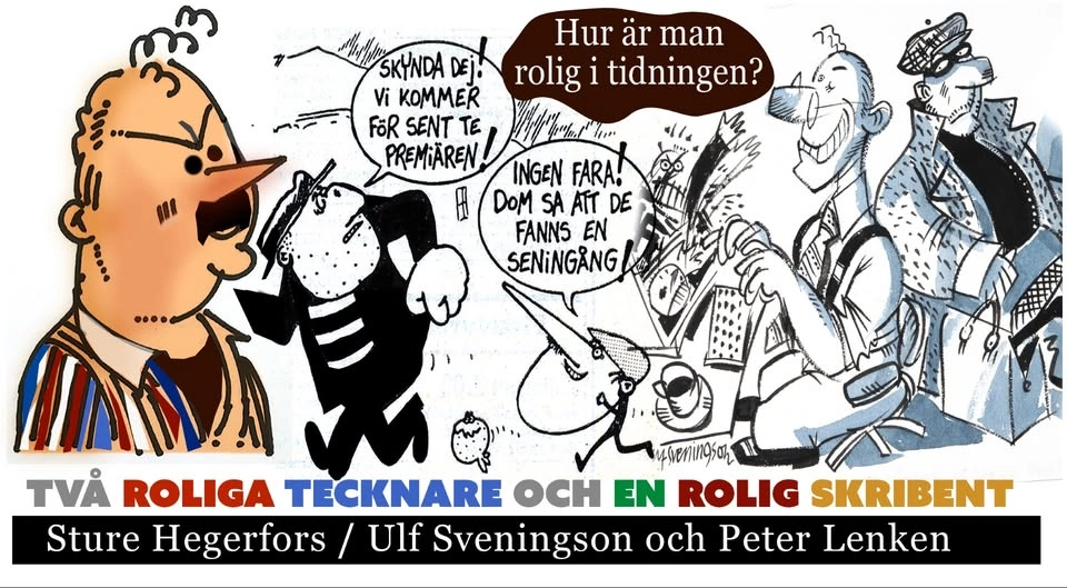 På Redbergsteatern: Två roliga tecknare och en rolig skribent