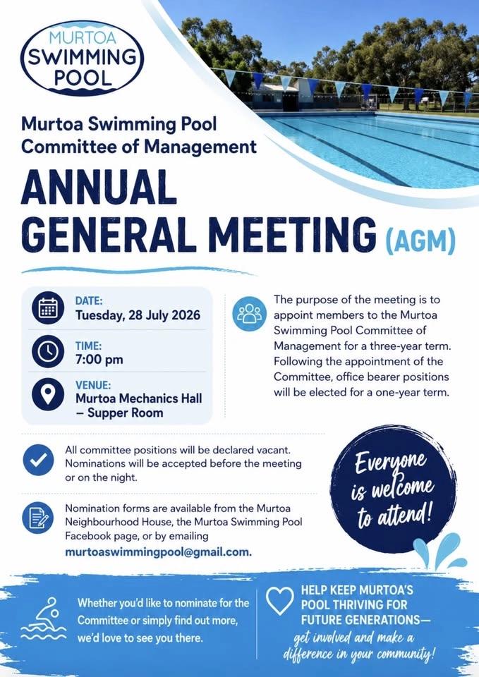 Murtoa Swimming Pool AGM