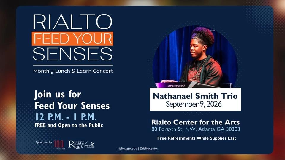 Feed Your Senses: Lunchtime Concert with the Nathanael Smith Trio