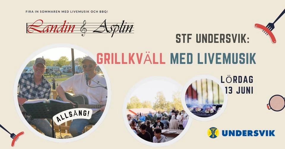 Grillkväll och livemusik med Landin & Asplin på STF Undersvik