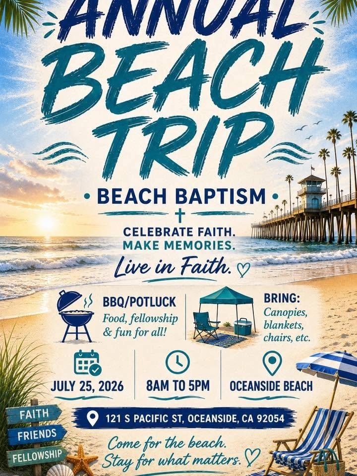 Ocean Side Beach Trip - Baptisms