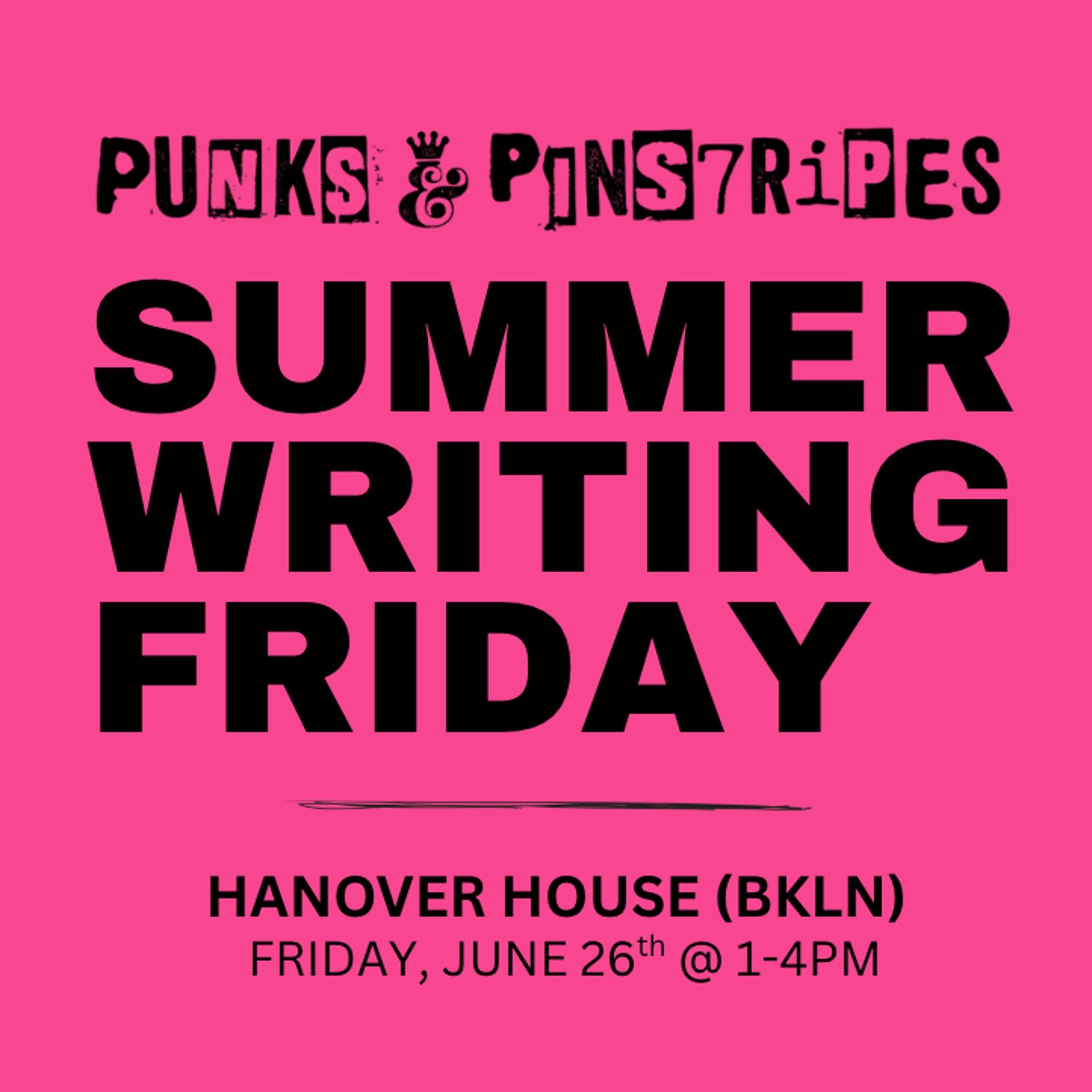 Summer Writing Friday