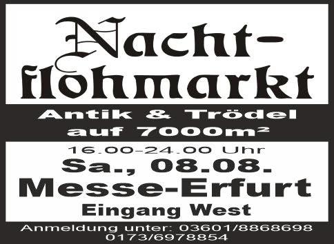 Nachtflohmarkt Messe Erfurt