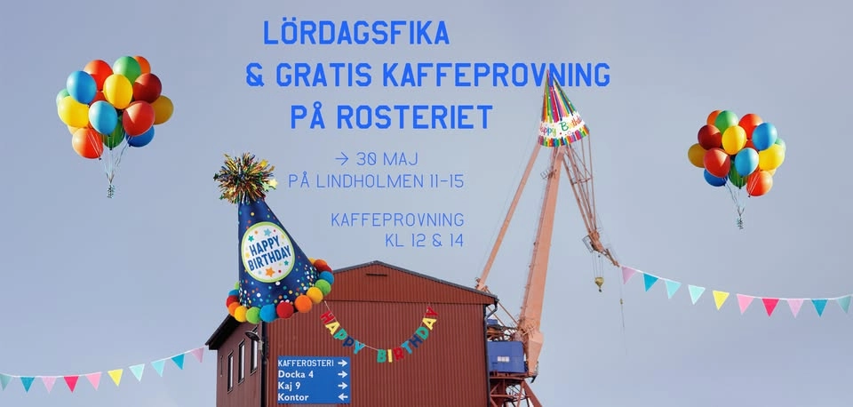Lördagsfika och gratis kaffeprovning på rosteriet