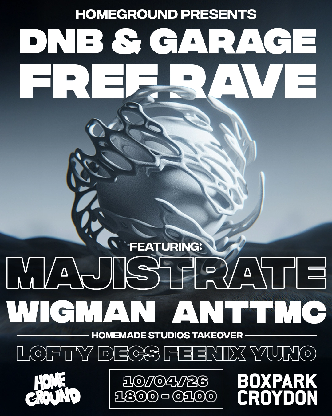 DNB & Garage Boxpark FREE RAVE ft Majistrate, Wigman