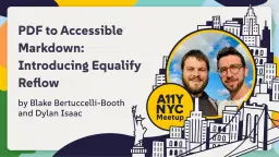 PDF to Accessible Markdown: Introducing Equalify Reflow, an Open Source AI Tool