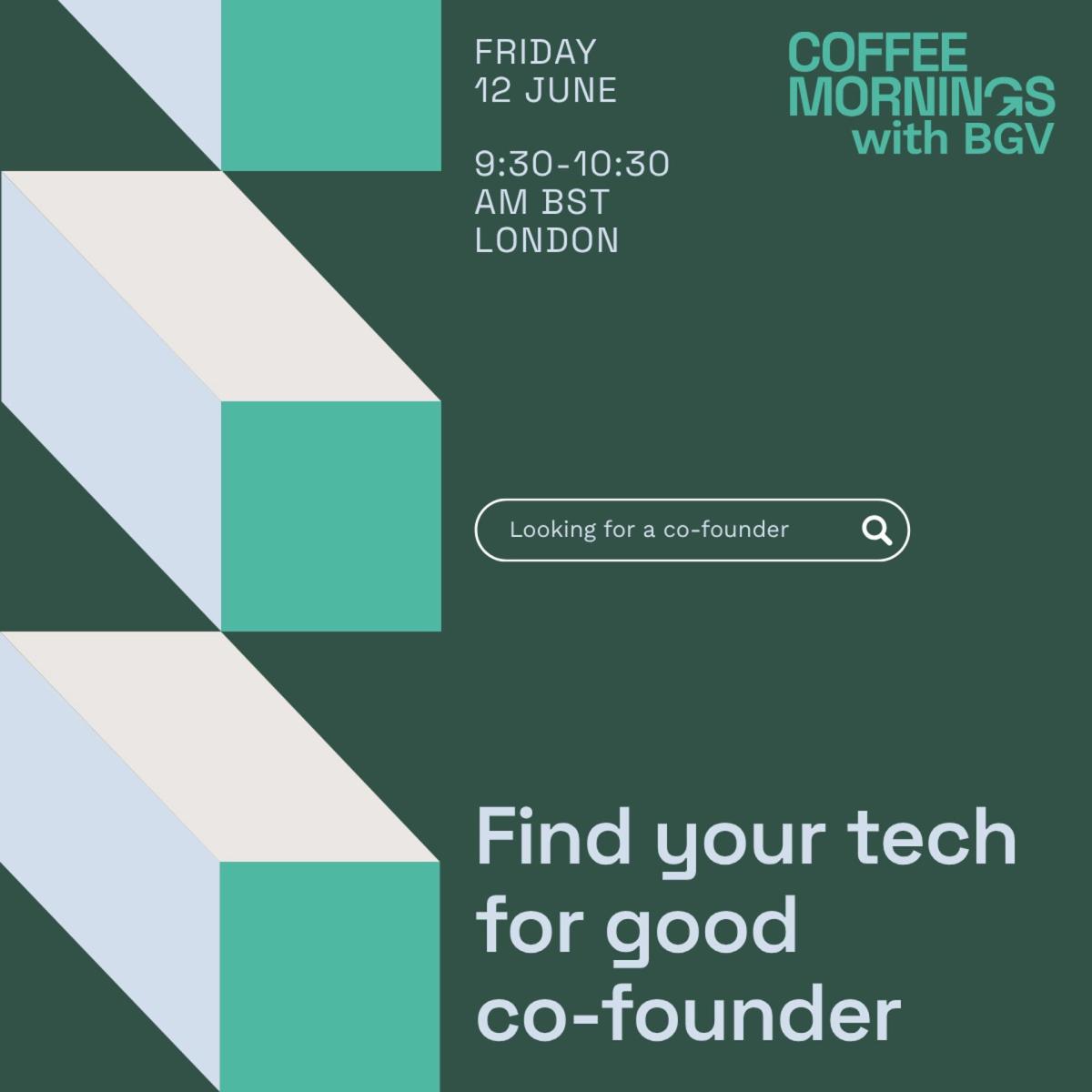 Tech for Good coffee morning - London (co-founder matching edition)