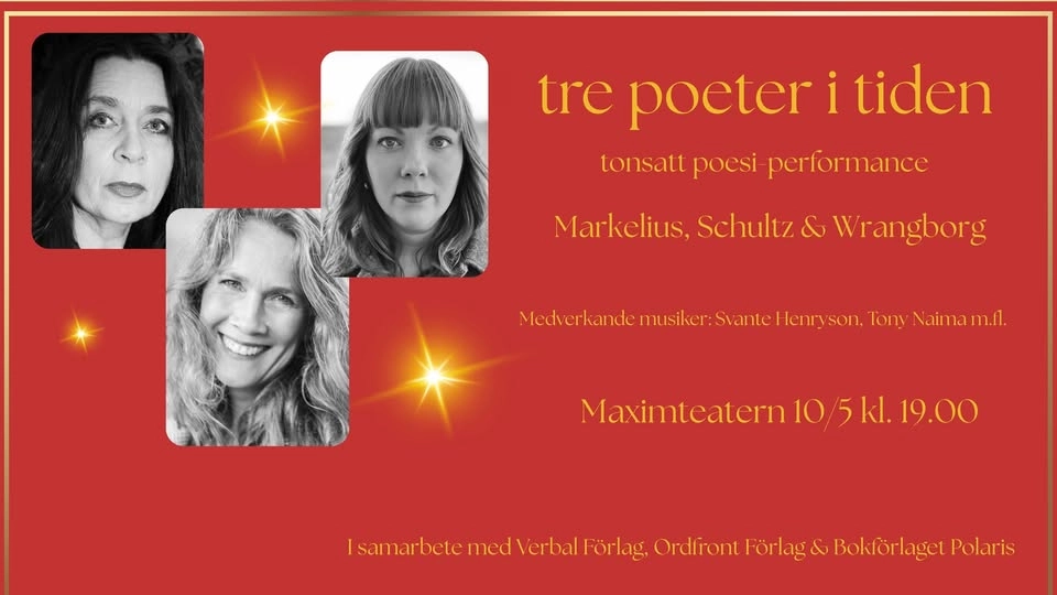 Tre poeter i tiden - tonsatt poesi-performance