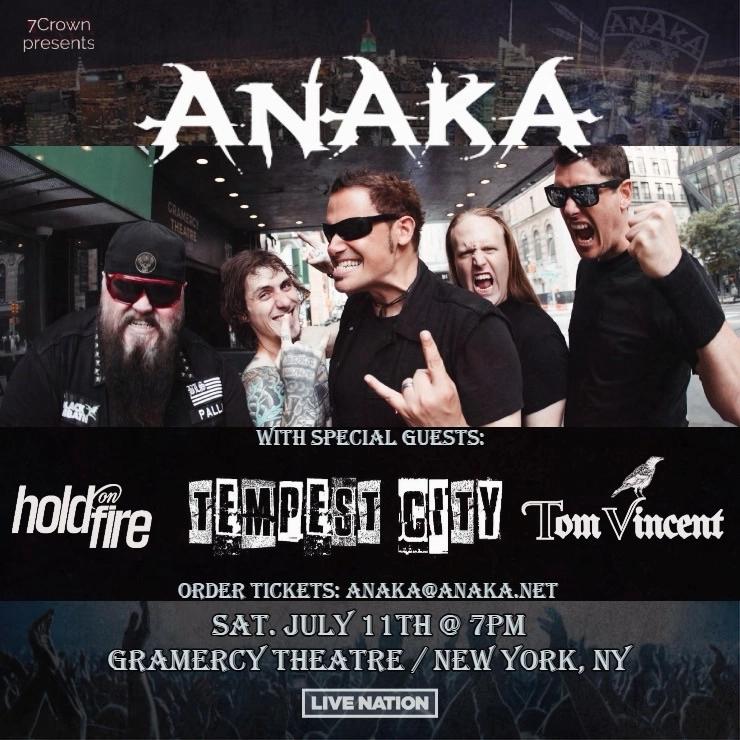 AnAkA - Headlining The Gramercy Theatre - July 11th, 2026 - Presented by 7 Crown & Live Nation