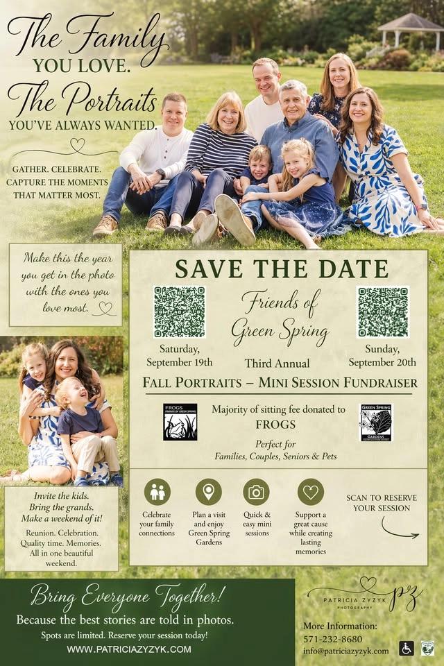 3rd Annual Fall Mini Session - Green Spring Gardens Fundraiser