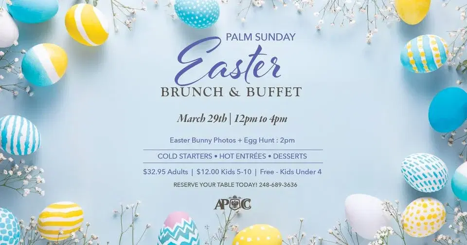 Palm Sunday Easter Brunch & Buffet