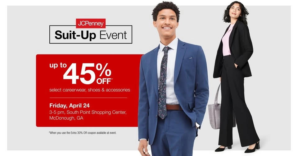 JCPenney Suit Up Event