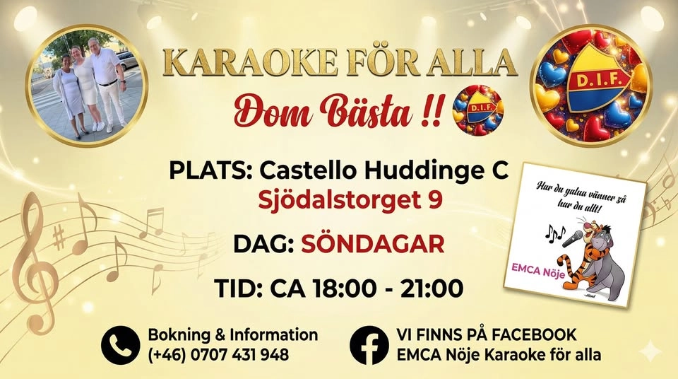 Karaoke för alla i Huddinge